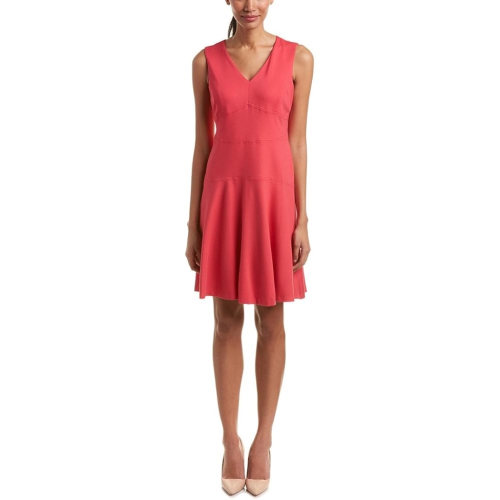 Ivanka Trump Pink V-Neck Mini Dress
